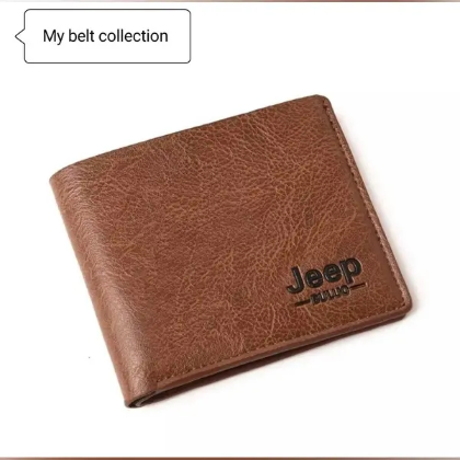 Jeep Brown Stylish Artificial Leather Wallet For Men